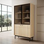 Вітрина Perfect Джапанді / Japandi WT104 2-дверна Дуб лінеа (PFH-091466)