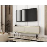 Тумба під телевізор Perfect Оро/Oro 2-дверна із чорними ніжками RTV135 Бежевий (PFH-091326)