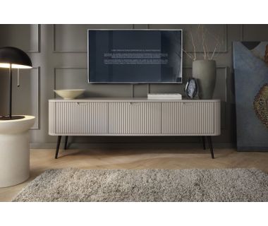 Тумба под телевизор Perfect Зова/Zova 3-дверная с черными ножками RTV168 Кашемир (PFH-091274)