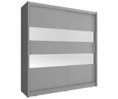 Шкаф-купе Perfect Мая II / Maja II 180 2-дверный с зеркалом Графит (PFH-091796)