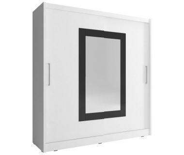 Шафа-купе Perfect Вікі II / Wiki II 180 2-дверна з дзеркалом Біла (PFH-091835)
