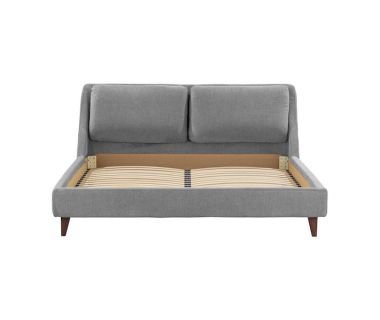 Кровать Беатриче - 160 х 200 комплектация Стандарт ВУД, ножки венге - Мисти Грей