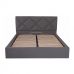 Кровать Лидс – размер 160 х 200 – комплектация Комфорт – обивка Города ДК Грей