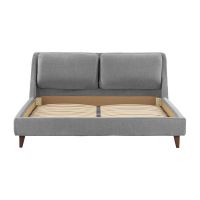 Кровать Беатриче - 160 х 200 комплектация Стандарт ВУД, ножки венге - Мисти Грей