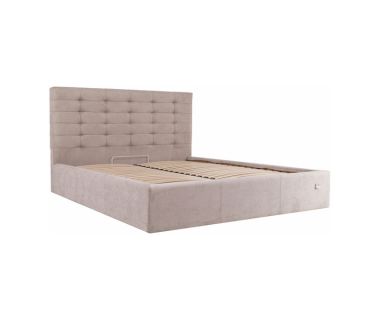 Кровать Эрика - размер 160 х 200 – комплектация Комфорт – обивка Мисти Мокко