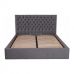 Кровать Кембридж – размер 160 х 200 – комплектация Комфорт – обивка Города ДК Грей