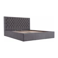 Кровать Кембридж – размер 160 х 200 – комплектация Комфорт – обивка Города ДК Грей