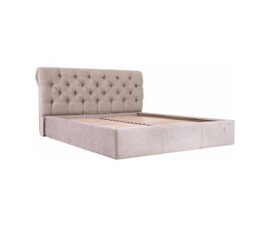 Кровать Лондон - размер 160 х 200 - комплектация Комфорт - обивка Мисти Мокко