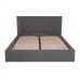 Кровать Бристоль – размер 160 х 200 – комплектация Комфорт – обивка Города ДК Грей