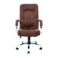 Крісло комп'ютерне Альберто - Хром - Кордрой 472