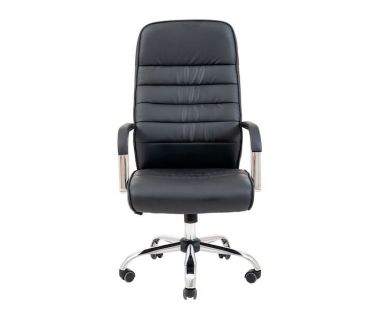 Кресло компьютерное Лион - Хром - Черный