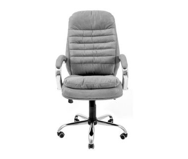 Кресло компьютерное Валенсия - Хром - Бонд 16 Грей