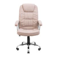 Кресло компьютерное Бонус Ю - Хром - Меджик Беж