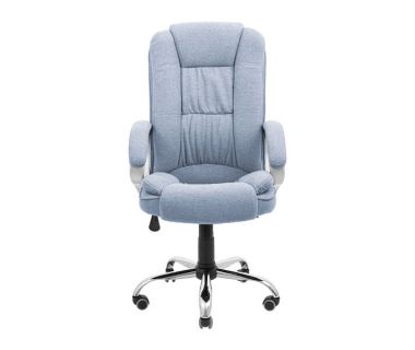 Кресло компьютерное Калифорния Ю - Хром - Меджик Грей Блу