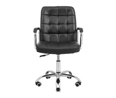 Кресло компьютерное Брукс - Хром - Черный