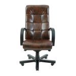 Крісло комп'ютерне Вірджинія - Вуд - Титан ДК Браун
