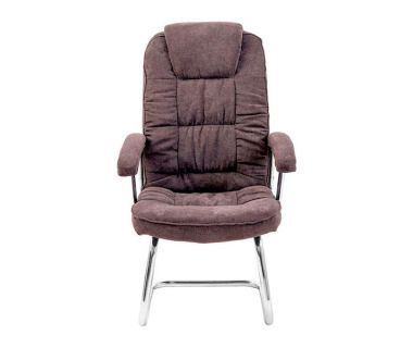 Крісло комп'ютерне Бонус Ю - СФ Хром - Фрідом 05 Еспрессо