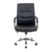 Крісло комп'ютерне Торонто - Хром - Чорний