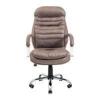 Крісло комп'ютерне Валенсія - Хром - Амелі Кофе