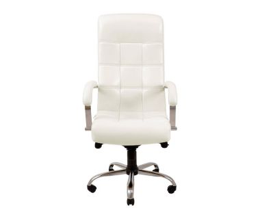 Кресло компьютерное Вирджиния – Хром – Лакки Уайт