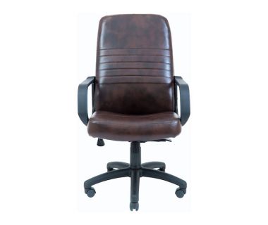 Кресло компьютерное Приус - Пластик - Титан ДК Браун