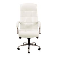 Крісло комп'ютерне Вірджинія - Хром - Лаккі Вайт