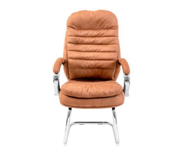 Кресло компьютерное Валенсия – СФ Хром – Мустанг Карамель