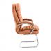 Крісло комп'ютерне Валенсія - СФ Хром - Мустанг Карамель в інтернет магазині "Меблі Даром"