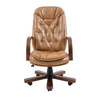 Кресло компьютерное Венеция – Вуд – Титан Крем