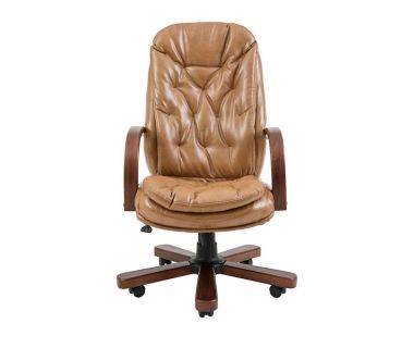 Кресло компьютерное Венеция – Вуд – Титан Крем