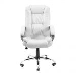 Крісло комп'ютерне Каліфорнія Ю - Хром - Лаккі Вайт