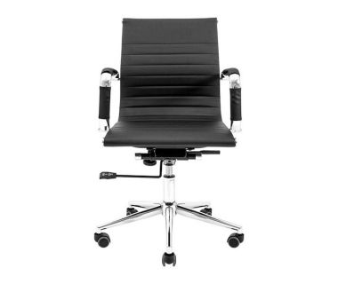 Кресло компьютерное Бали - ЛБ Хром - Черный