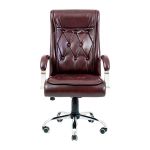 Крісло комп'ютерне Телаві Ю - Хром - Мадрас Бордо