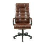 Крісло комп'ютерне Атлант - Пластик Річ - Титан ДК Браун