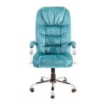 Кресло компьютерное Ричард – Хром – Флорида Аква