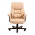 Крісло комп'ютерне Конгрес - Вуд - Шкірзам Бежевий в інтернет магазині "Меблі Даром"