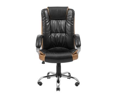 Кресло компьютерное Калифорния Ю – Хром – Лакки Беж + Рейнбоу Бронзе