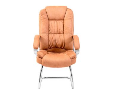 Кресло компьютерное Калифорния Ю – СФ Хром – Мустанг Карамель