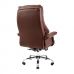 Крісло комп'ютерне Конгрес - Хром - Шкірзам Коричневий в інтернет магазині "Меблі Даром"