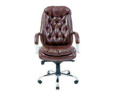 Кресло компьютерное Венеция – Хром – Мадрас ДК Браун