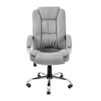 Крісло комп'ютерне Каліфорнія Ю - Хром - Бонд 16 Грей