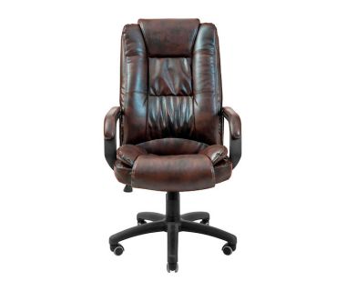Кресло компьютерное Калифорния Ю - Пластик Вещь - Титан ДК Браун