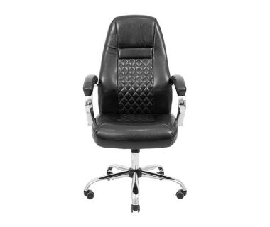 Кресло компьютерное Флоренция - Хром - Черный