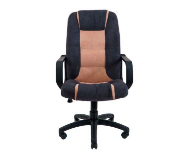 Крісло комп'ютерне Челсі - Пластик - Місті ДК Грей + Місті Какао