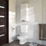 Полупенал подвесной для ванной Slim Alessa Air 35 венге, правый