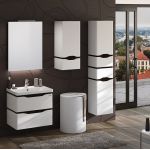 Пенал підвісний для ванної Alessa Air 35 венге, правий