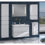 Пенал підвісний для ванної Alessa Air 35 білий, правий