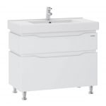 Тумба для ванної Alessa 90 біла з умивальником Принц