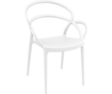 Крісло Siesta (Mila armchair), арт.085 Mila White