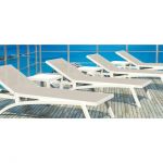 Шезлонг Pacific от Турецкого производителя Siesta 089 White-Taupe